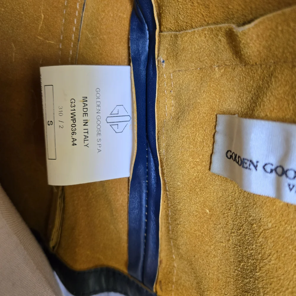 Golden Goose Blue Leather Jacket - Picture 7 of 8